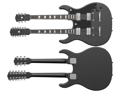 Electric Guitar Part 7 Low-poly 3D model