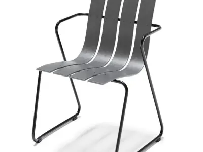 Mater Ocean Chair and Table 3D model