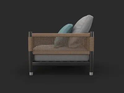 Parker Arm Chair 3D model