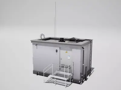 Electricity Transformation Station 3D model