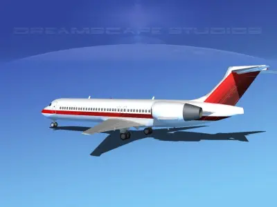 Boeing 717-200 Corporate 7 3D model