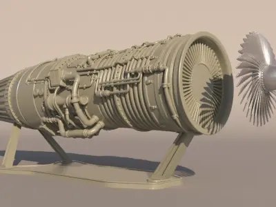 JetEngine for 3Dprint 3D print model