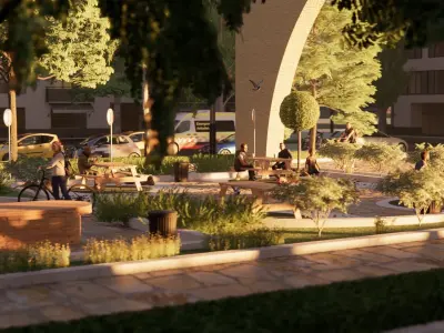 Master park-Regional park project-Private Park Landscape Low-poly 3D model