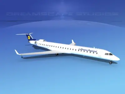 Bombardier CRJ1000 Lufthansa Regional 3D model