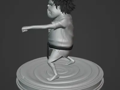 JIMBEI KID VERSION ONE PIECE Low-poly 3D model