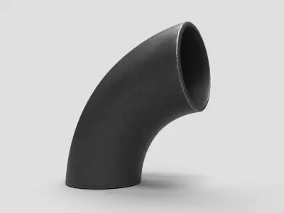 Elbow Pipe Long Radius 6 inches 3D model