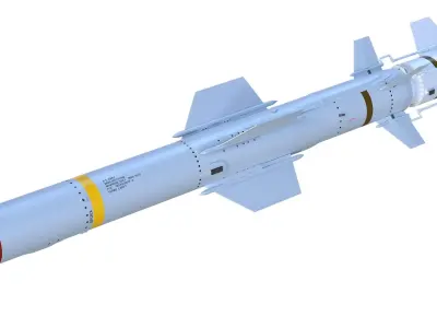 Harpoon  AGM 84S Missile  3D model