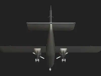 Britten-Norman BN-2 Islander Low-poly 3D model