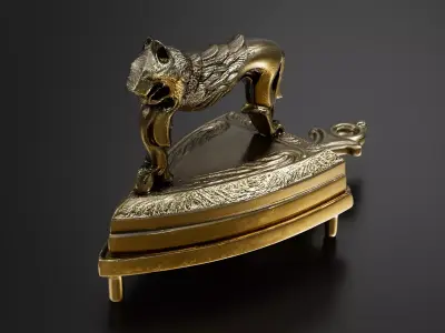 Old golden iron 3D print model