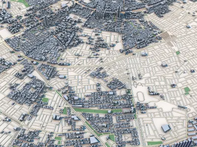 Erbil City Iraqi Kurdistan 3D model
