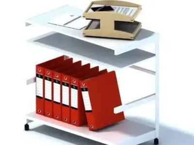 Office Supplies Storage Shelf 3D model