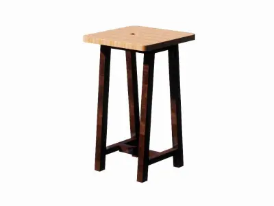 Tapered Leg Type Table 3D model