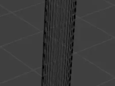Modern Street Lamp Low Poly 3D Model Low-poly 3D model