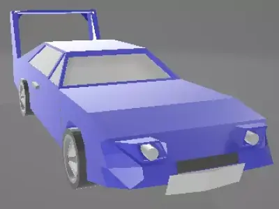 Free Dodge Daytona Free low-poly 3D model