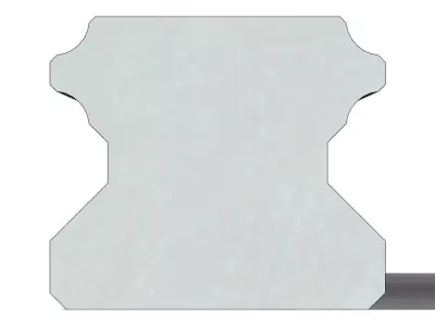 Guia Linear Hiwin HGH 20 Linear Guide 3D model