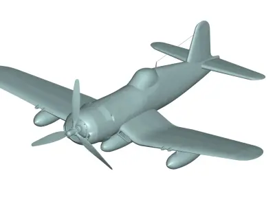 Vought F4U Corsair 3D model