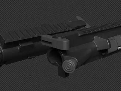 AR-15 A3 Upper Receiver Low-poly 3D model