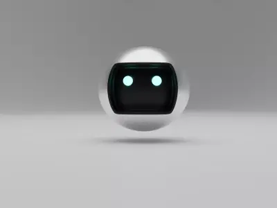 Spherical Robot 3D model Low-poly 3D model Low-poly 3D model