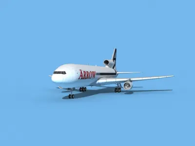 Lockheed L-1011 TriStar Arrow Cargo 3D model