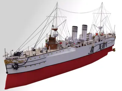 Classic Yacht 3D model