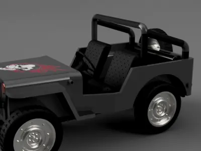  FUSION360 STYLIZED JEEP CGI READY OFFROAD VEHICLE 3D MODEL 3D model