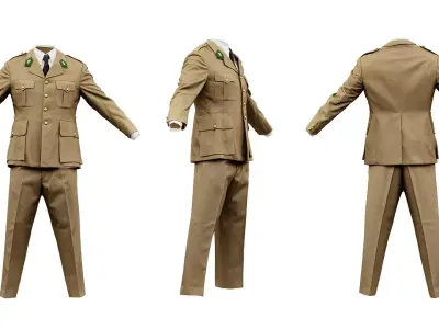 Army Full Low-poly 3D model