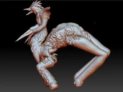 Rare Avian Centaur Jouster Free 3D model
