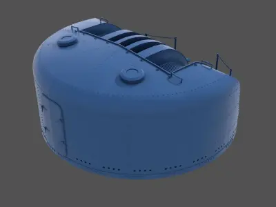 Type 96 turret 1941 - Commercial license - 1-100 scale 3D print model