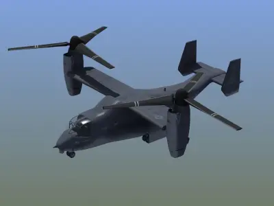V22 Osprey Low-poly 3D model