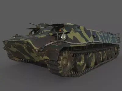MT-LB Camouflage 3D model