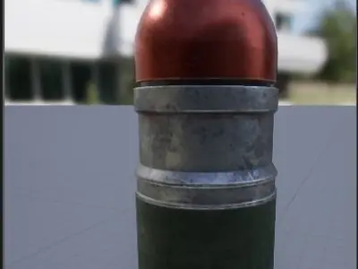  Free 40mm grenade - M433 Free low-poly 3D model