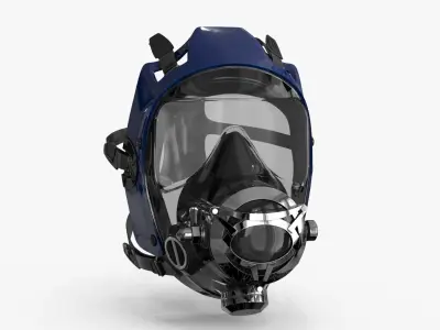 Scuba Diving Mask Low-poly 3D model