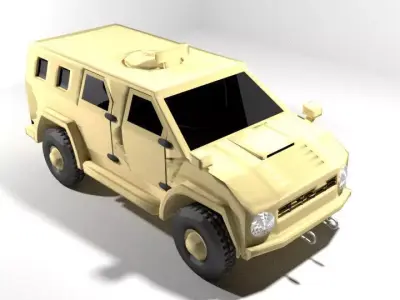 Armoured Car - AMZ Wildboar 3D model