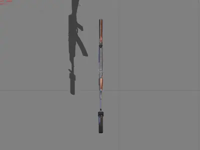 AK47 GUN 3D model buy
