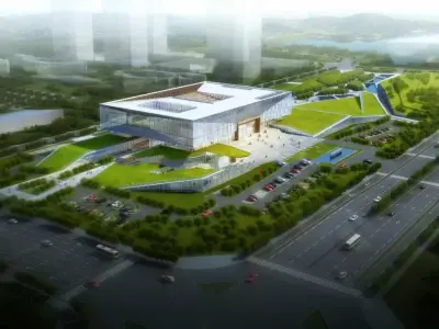 SU model of the Civic Center commercial office building 3D model