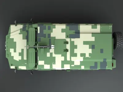 China Army Dongfeng Warrior Armored vehicle 3D model