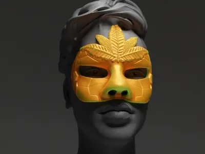 Prom Party Masquerade - Face Mask 3D print model