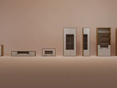 A set of furniture for your ideas and projects 3D model
