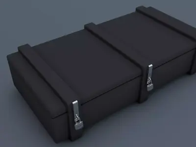 Ammo Crate Low Poly Free low-poly 3D model
