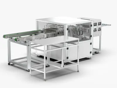 Automatic PCB Partition Cleaning Machine 3D model