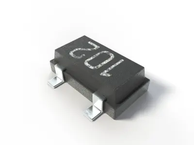 Realistic Transistor model with 2K PBR textures 3D model