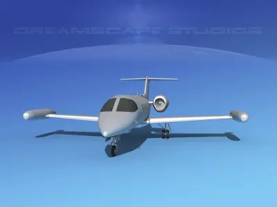 Learjet 35 Bare Metal 3D model