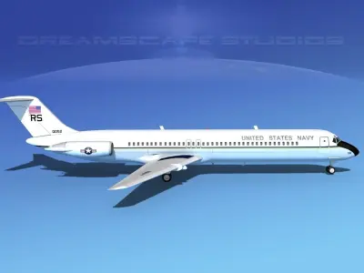Douglas C-9-50 Skytrain US Navy 3D model