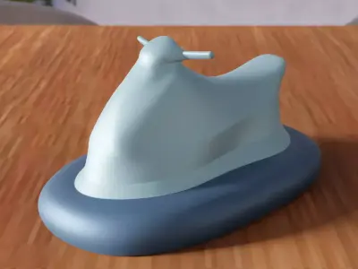 Inflatable Jet Ski Sea Bed - 377 3D print model