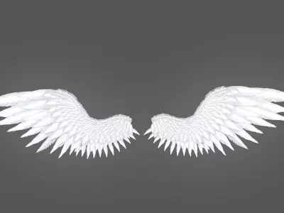 Angel Wings Low-poly 3D model