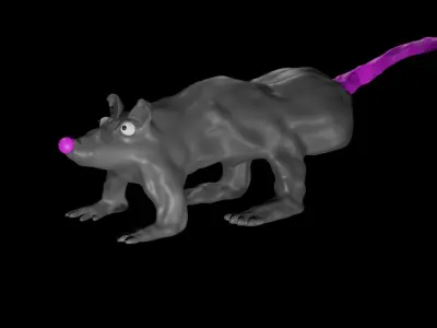 Thick Rat Free 3D model