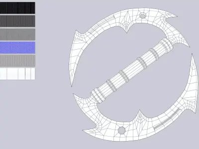 Fantasy chakram Low-poly 3D model purchase
