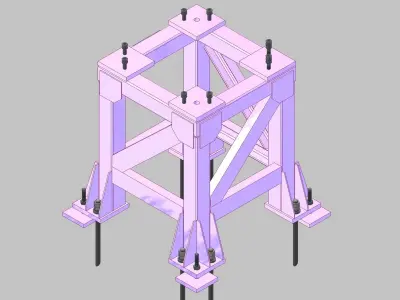 26400-Base for robot NACHI-NC510-Hight 950 3D model