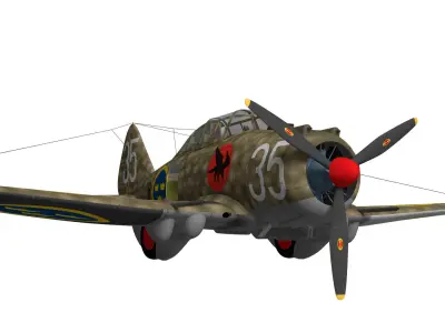 Seversky p-35 J-9 3D model