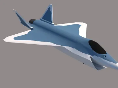 Su-75 Checkmate Low-poly 3D model